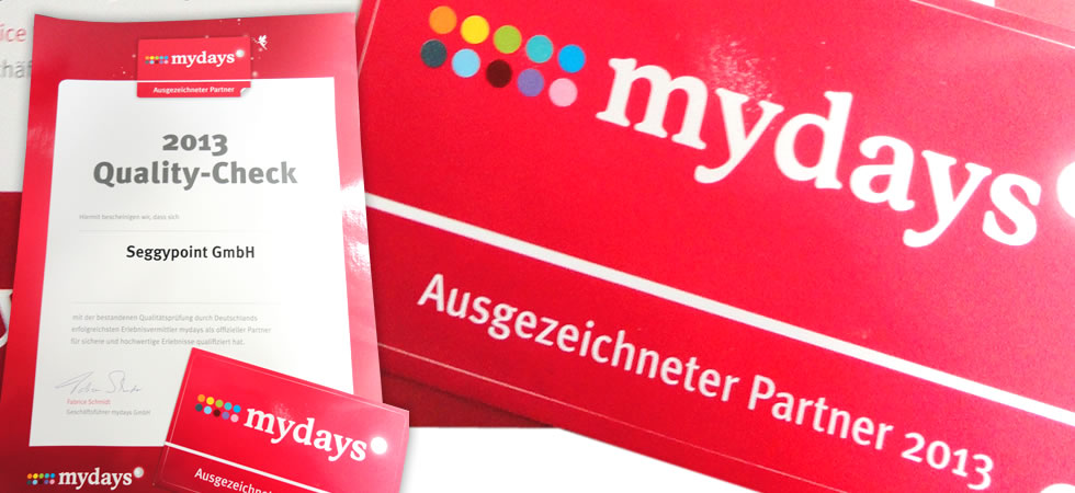 MyDays Auszeichnung 2013